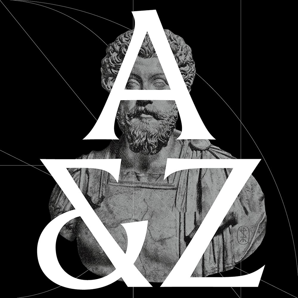 Aurèle - une police de caractères inspirée de la capitale romaine