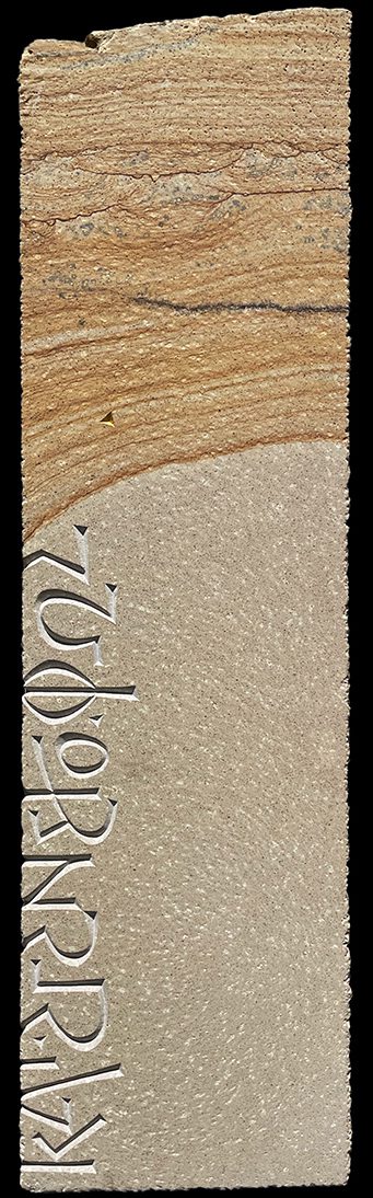 Art sacré et gravure de lettres sur pierre 