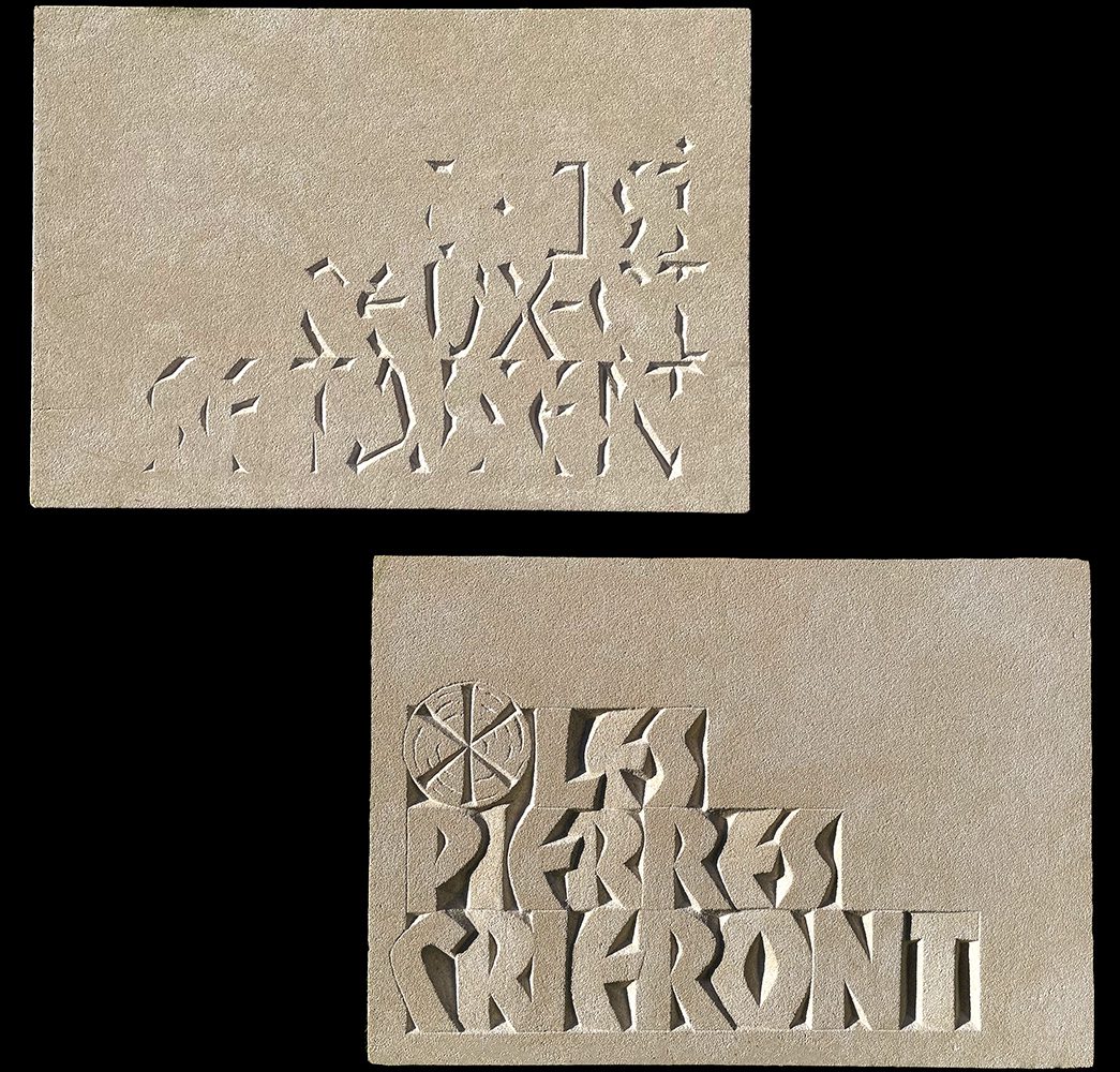 Art sacré et gravure de lettres sur mesure par un graveur sur pierre traditionnel
