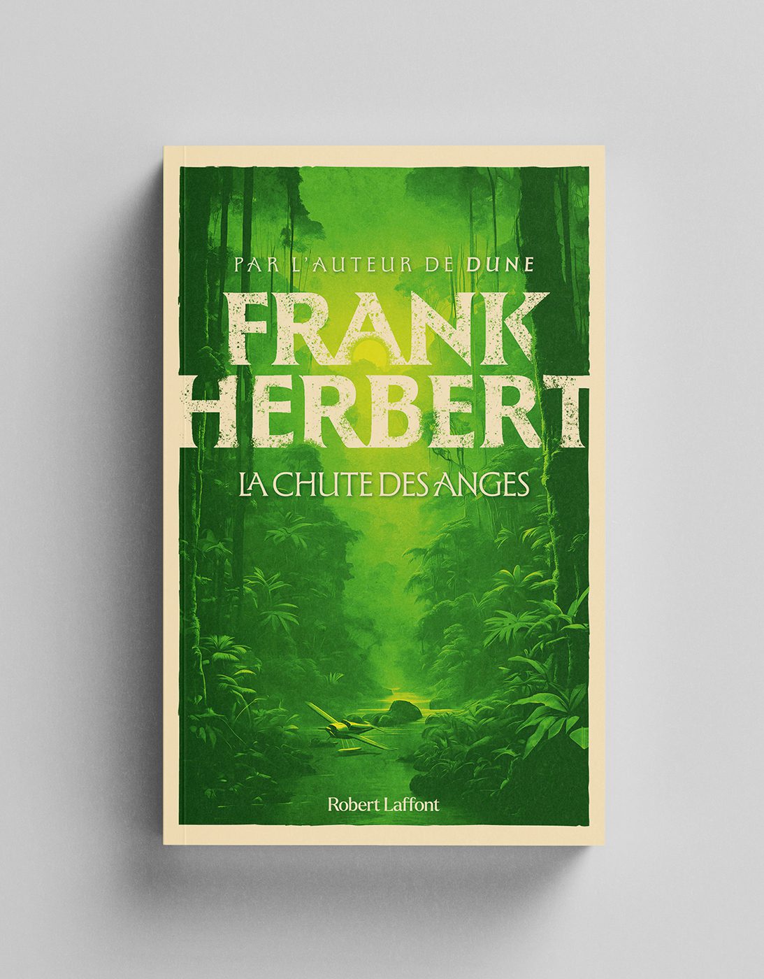 Couverture du livre La chute des anges de F. Herbert pour les éditions Robert Laffont