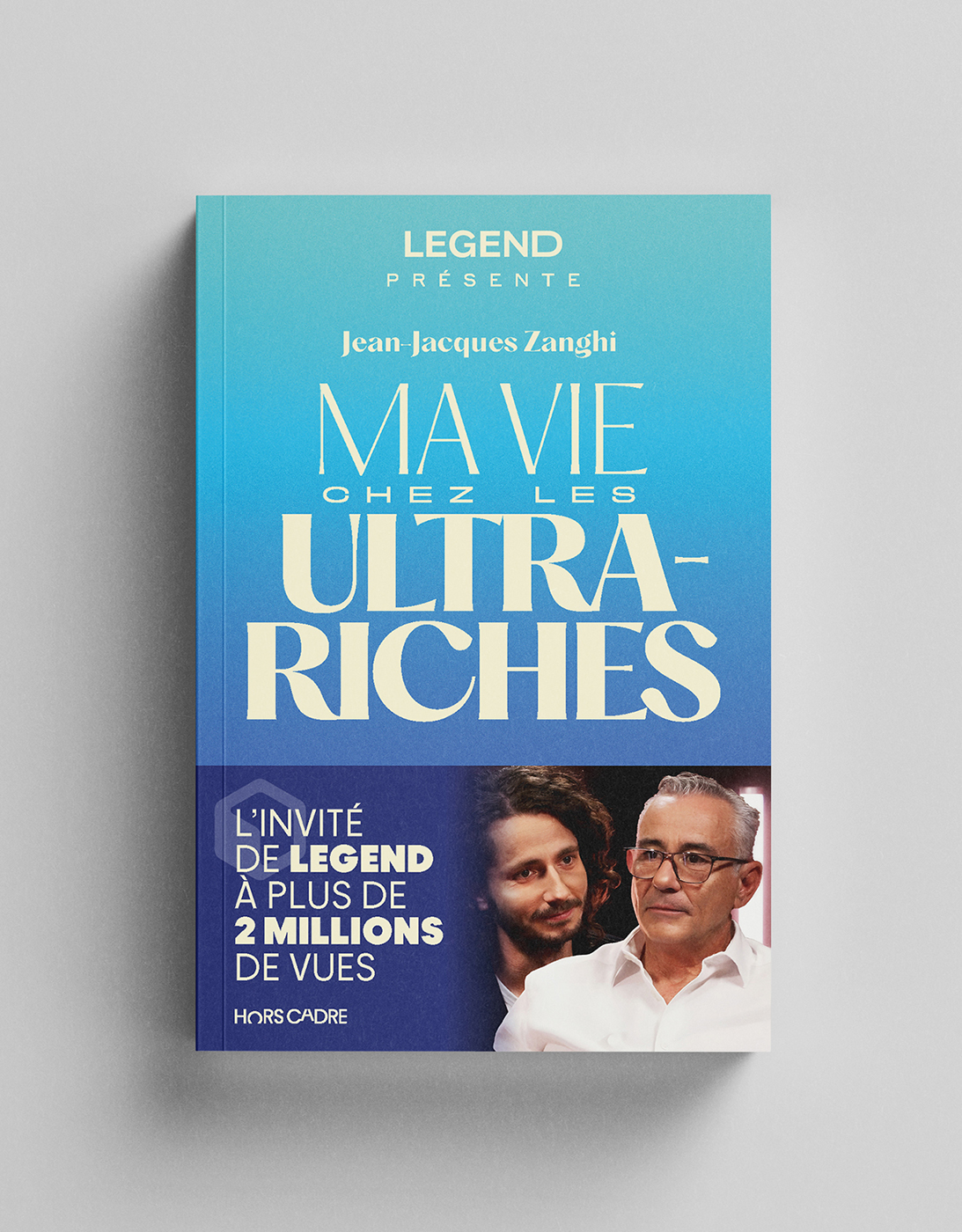 Couvertures pour les Éditions Hors Cadre, direction artistique et design typographique, livre LEGEND